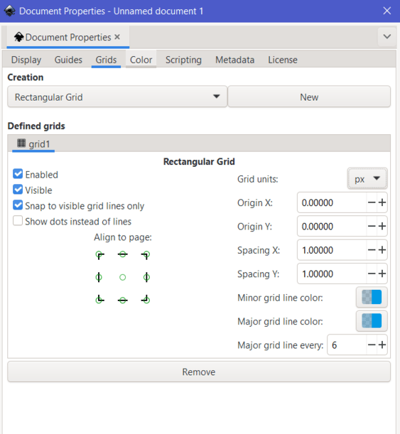 Setting Grid Properties